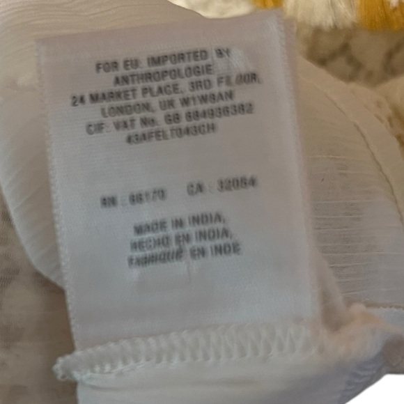 HD in Paris for Anthropologie Embroidered Lace Tassel Top – Size 4 - Picture 6 of 8